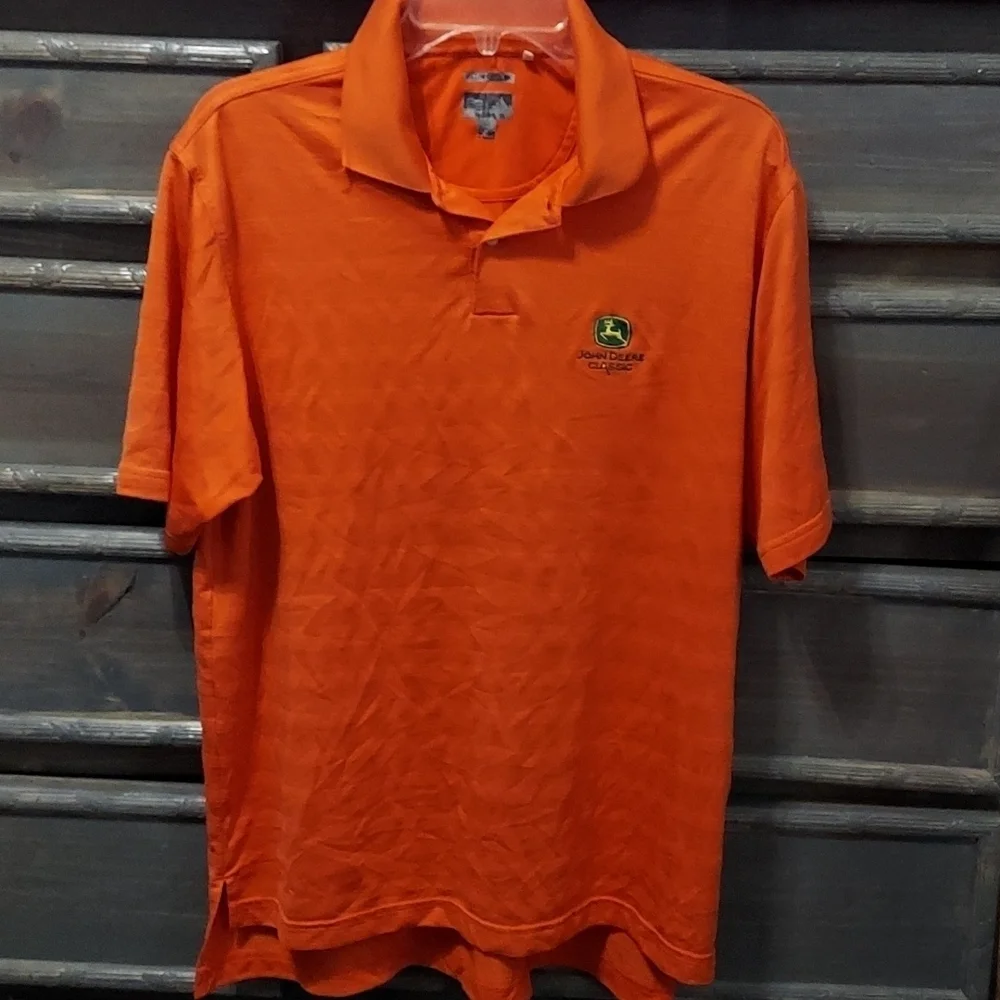 Adidas Orange Climate Cool Polo Size M